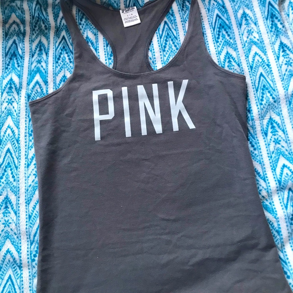 PINK Razorback Logo Tank Top